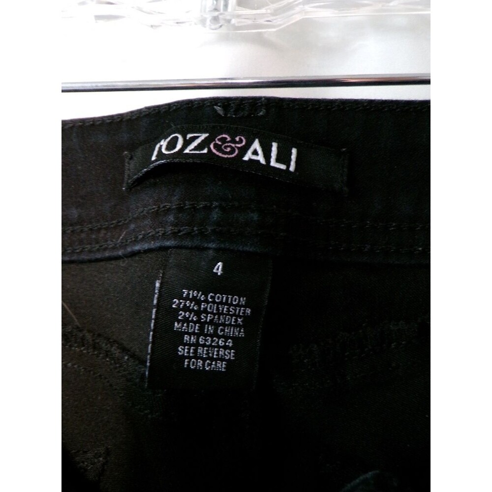 OZ&ALI Women's 360 Sculpt Black Capri Cropped Jeans Size 4 Stretch Denim - Picture 3 of 5